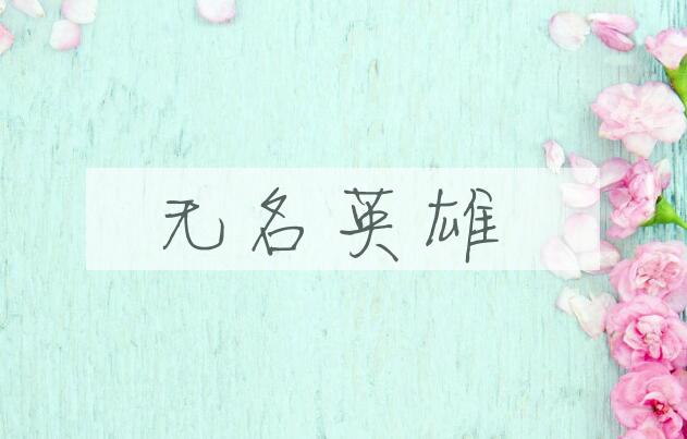 成语无名英雄是什么意思？