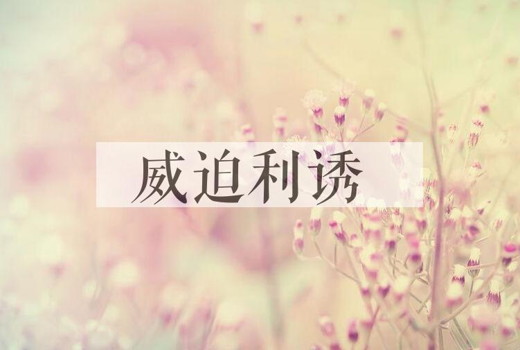 成语威迫利诱是什么意思？