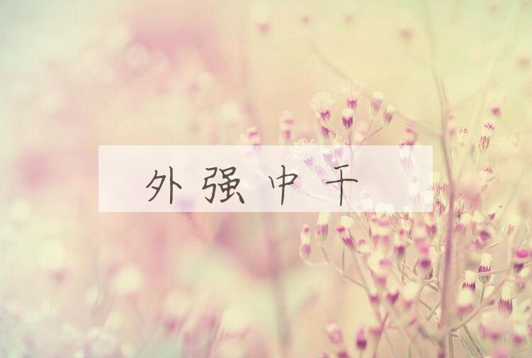 成语外强中干是什么意思？