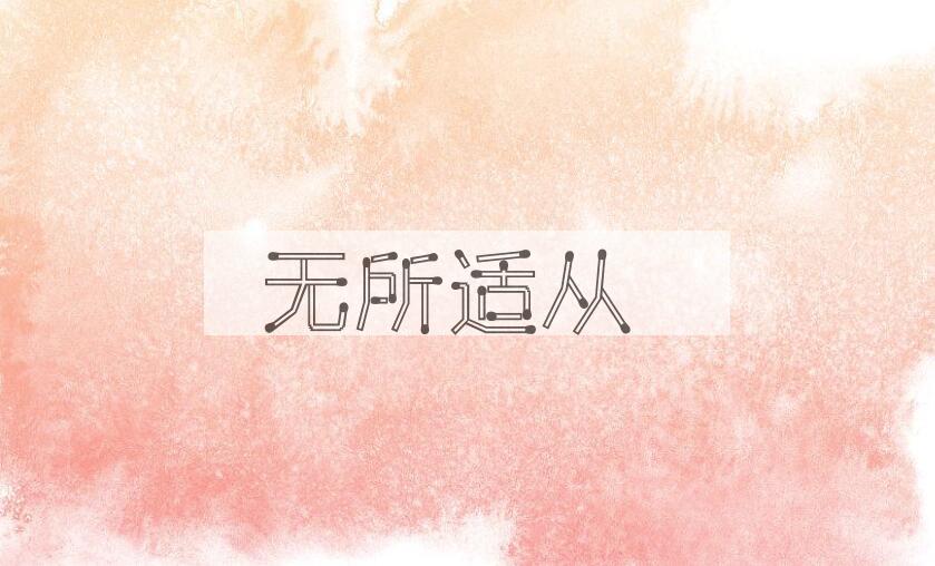 成语无所适从是什么意思？