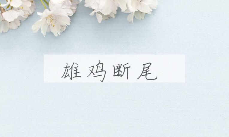 成语雄鸡断尾是什么意思？
