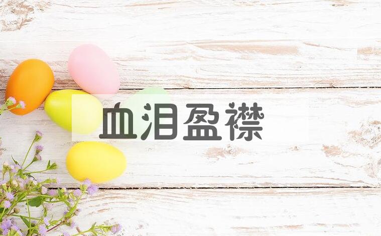 成语血泪盈襟是什么意思？