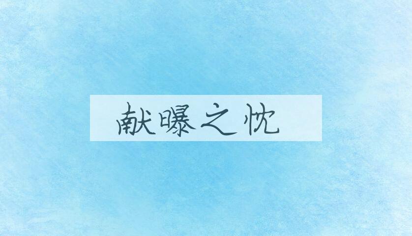 成语献曝之忱是什么意思？