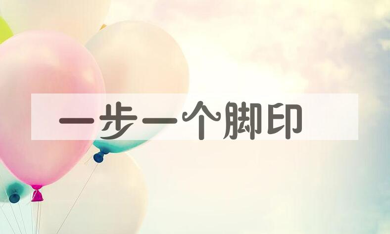 成语一步一个脚印是什么意思？