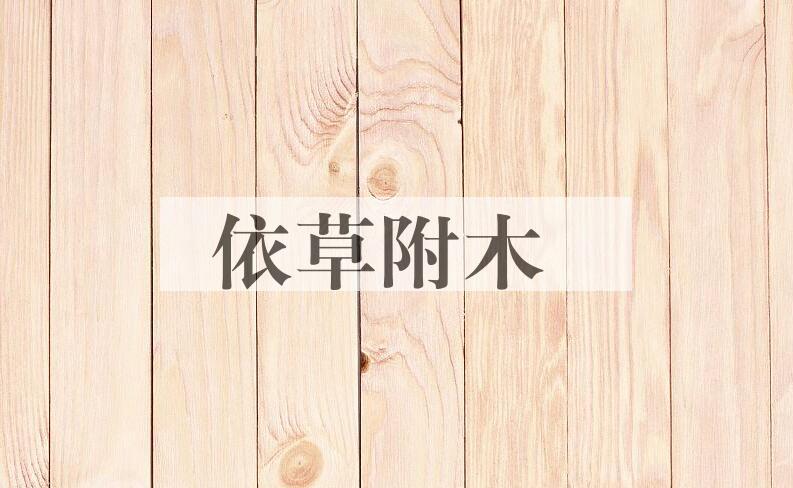 成语依草附木是什么意思？