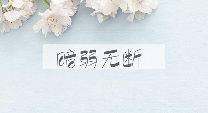 成语暗弱无断是什么意思？