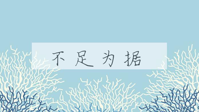 成语不足为据是什么意思？