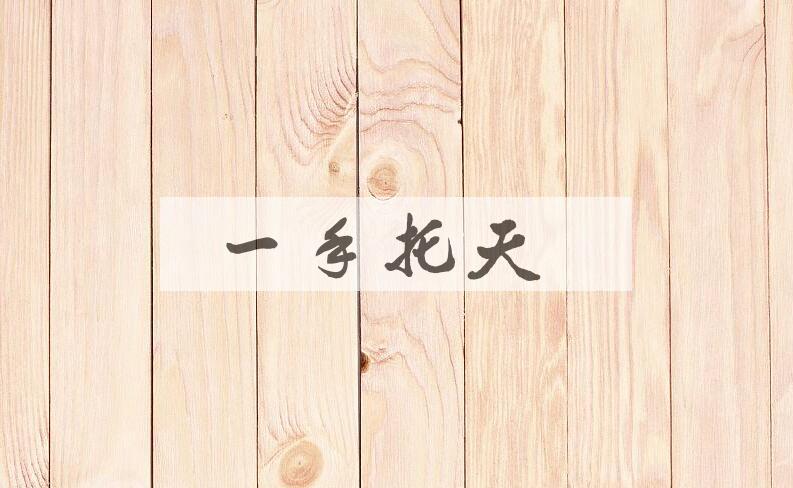 成语一手托天是什么意思？