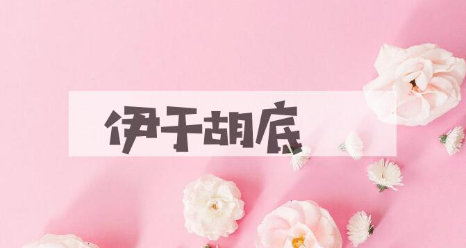 成语伊于胡底是什么意思？
