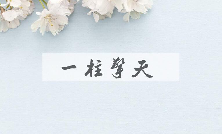 成语一柱擎天是什么意思？