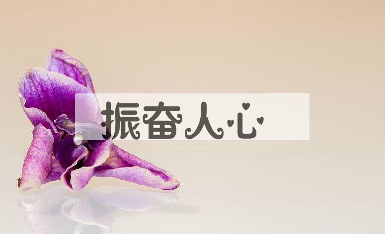 成语振奋人心是什么意思？