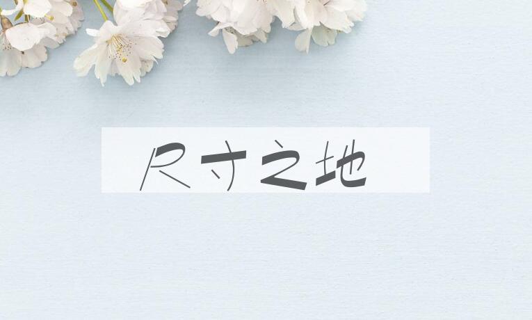 成语尺寸之地是什么意思？