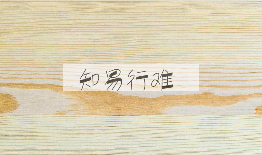 成语知易行难是什么意思？
