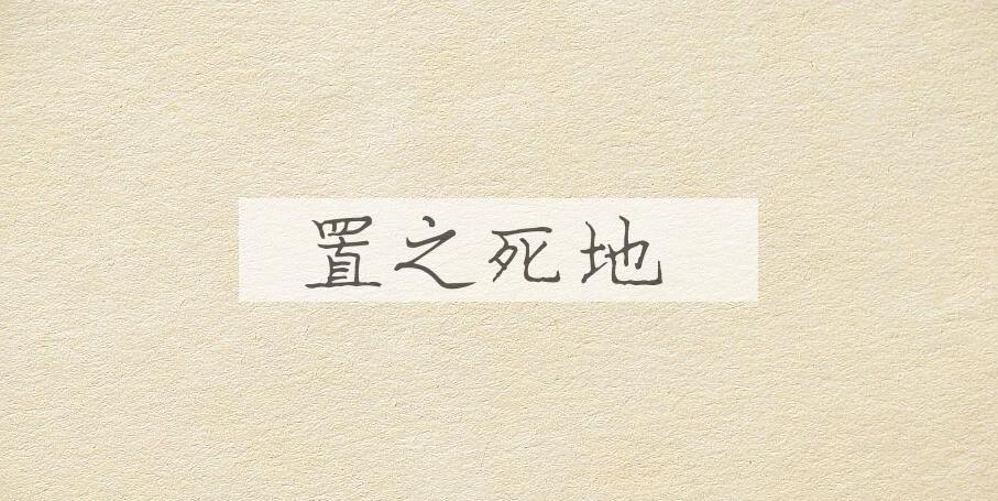 成语置之死地是什么意思？