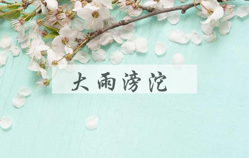 成语大雨滂沱是什么意思？