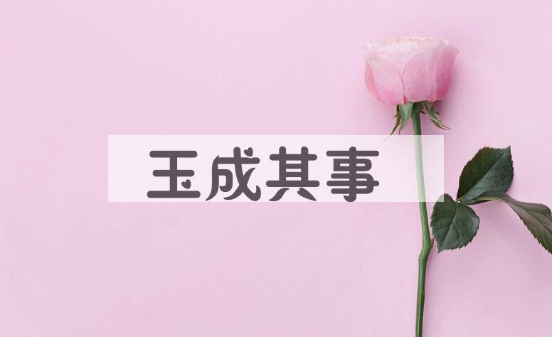 成语玉成其事是什么意思？