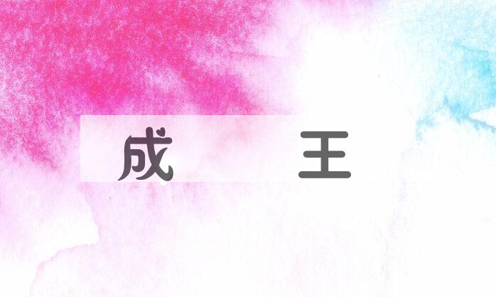成语成則為王是什么意思？