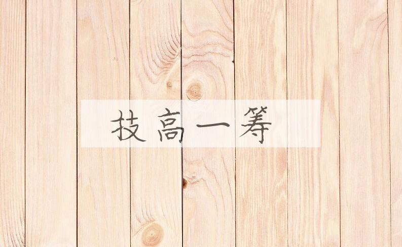成语技高一筹是什么意思？