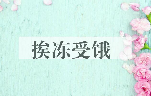 成语挨冻受饿是什么意思？