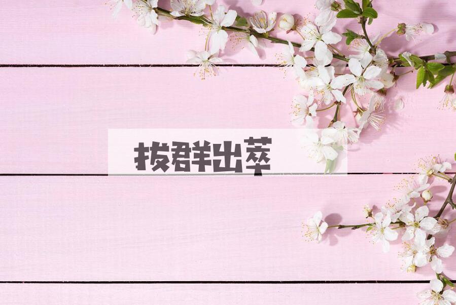 成语拔群出萃是什么意思？