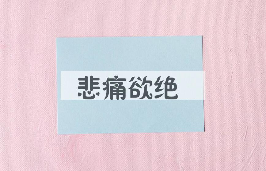 成语悲痛欲绝是什么意思？