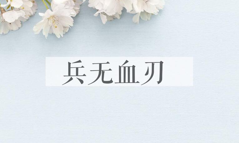 成语兵无血刃是什么意思？