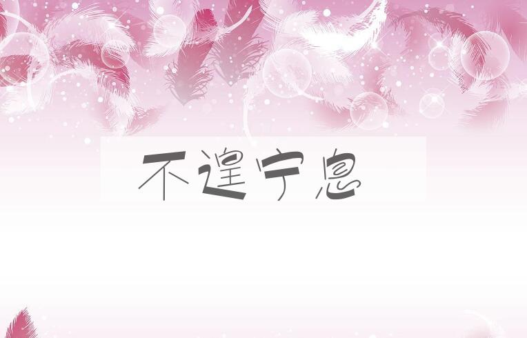 成语不遑宁息是什么意思？