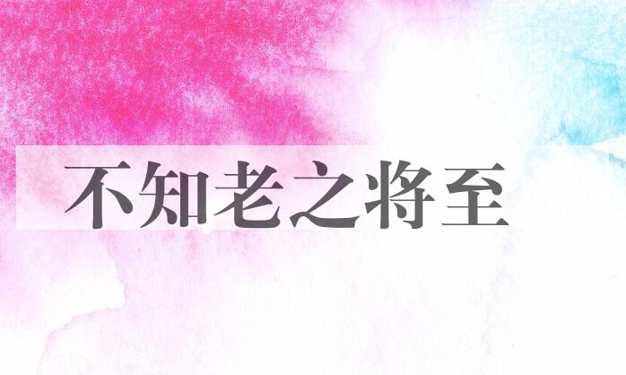 成语不知老之将至是什么意思？