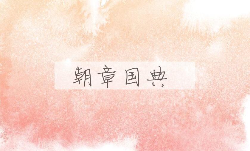 成语朝章国典是什么意思？