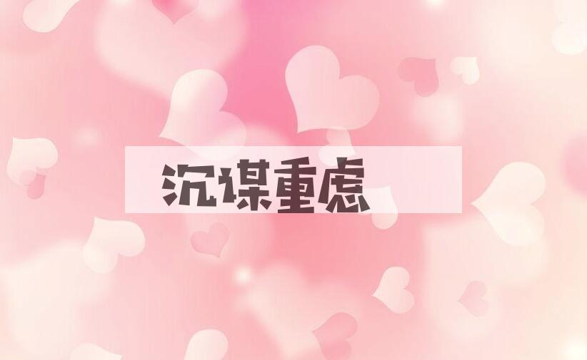 成语沉谋重虑是什么意思？