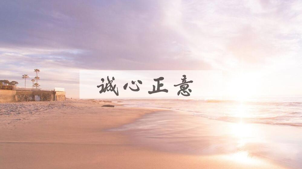 成语诚心正意是什么意思？