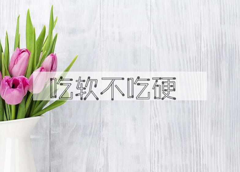 成语吃软不吃硬是什么意思？