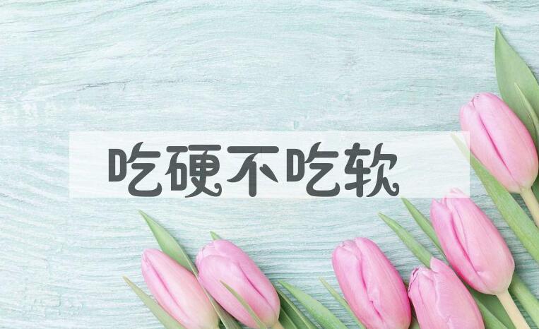成语吃硬不吃软是什么意思？