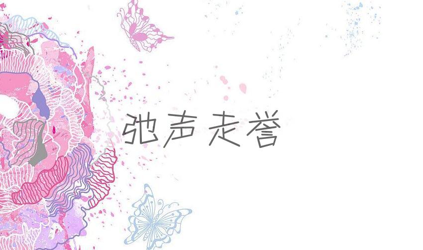 成语弛声走誉是什么意思？