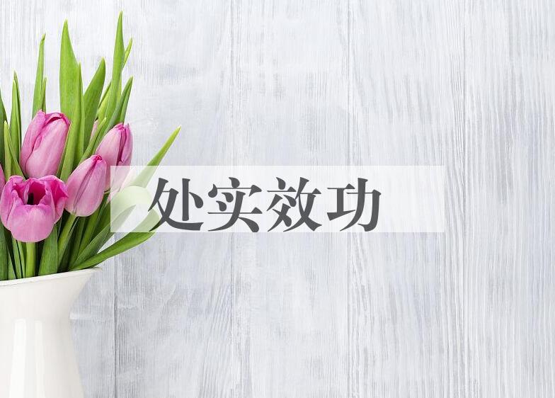 成语处实效功是什么意思？
