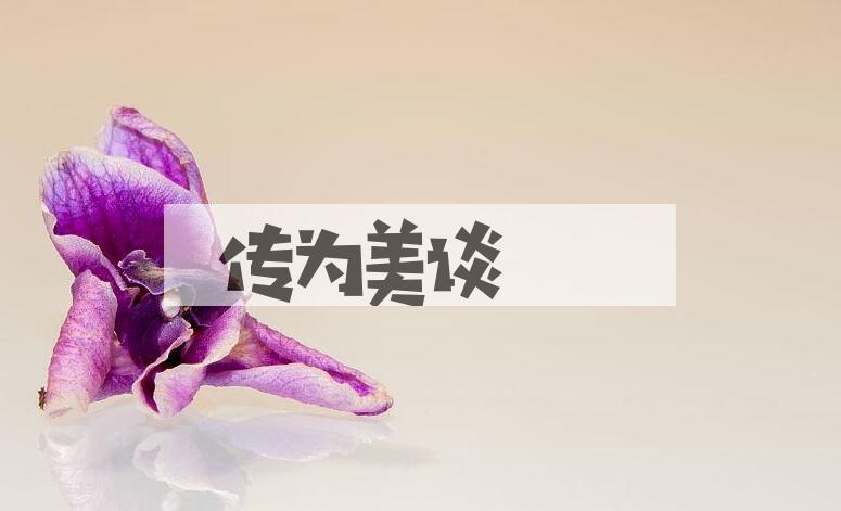 成语传为美谈是什么意思？