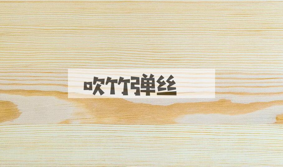 成语吹竹弹丝是什么意思？