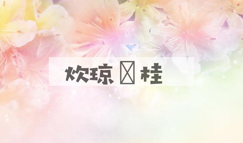 成语炊琼爇桂是什么意思？