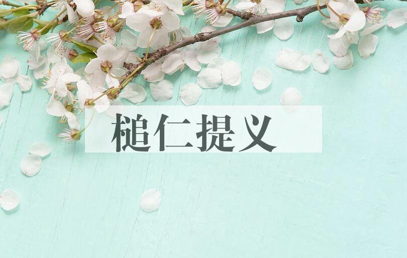 成语槌仁提义是什么意思？