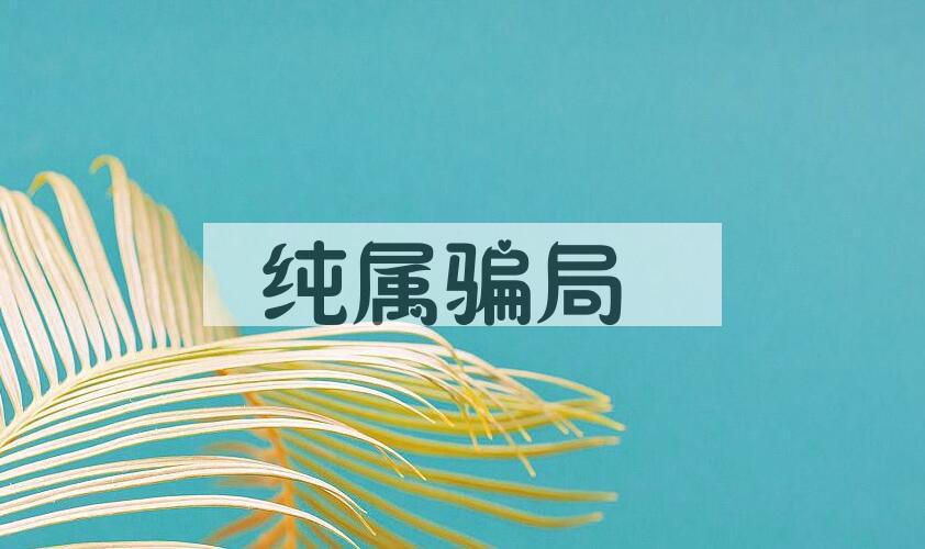 成语纯属骗局是什么意思？