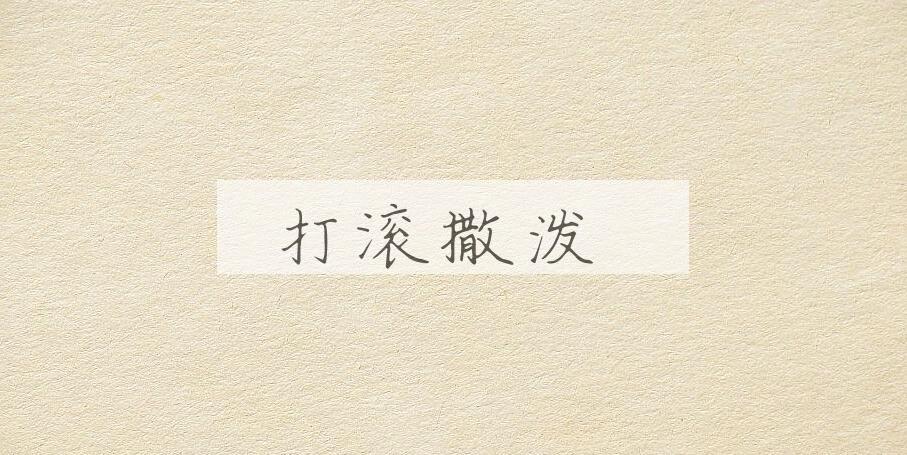 成语打滚撒泼是什么意思？