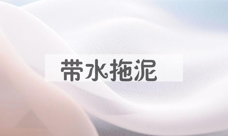 成语带水拖泥是什么意思？