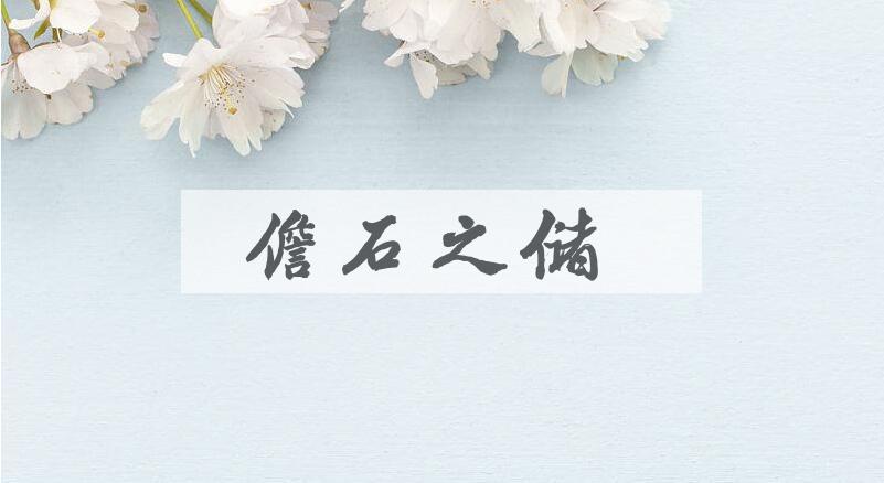 成语儋石之储是什么意思？