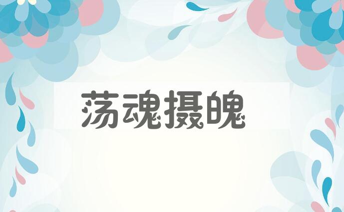 成语荡魂摄魄是什么意思？