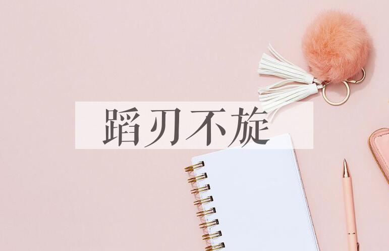 成语蹈刃不旋是什么意思？