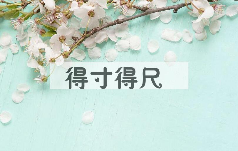 成语得寸得尺是什么意思？