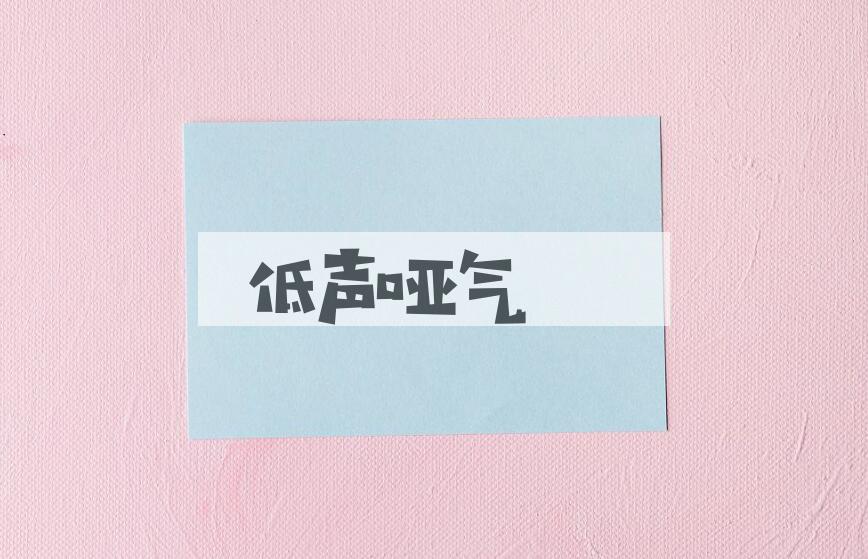 成语低声哑气是什么意思？