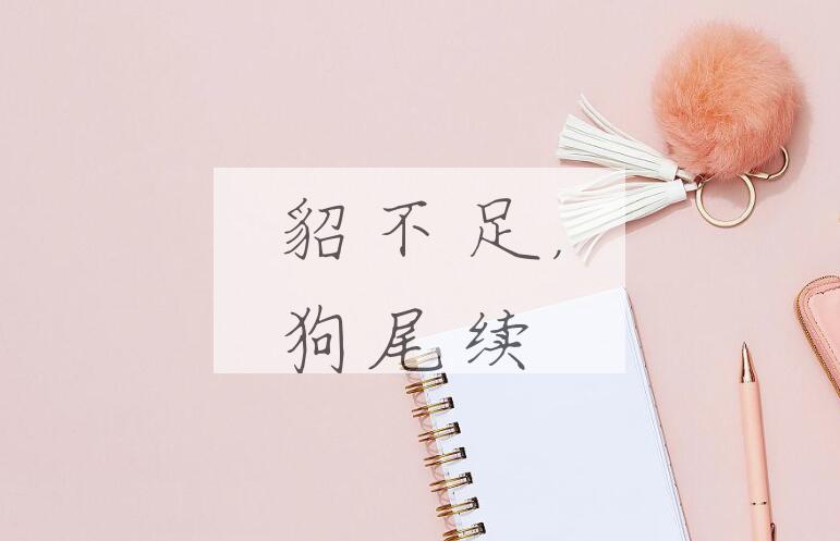 成语貂不足，狗尾续是什么意思？