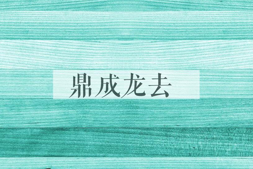 成语鼎成龙去是什么意思？