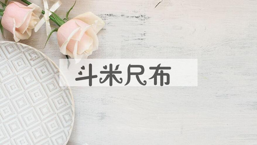 成语斗米尺布是什么意思？
